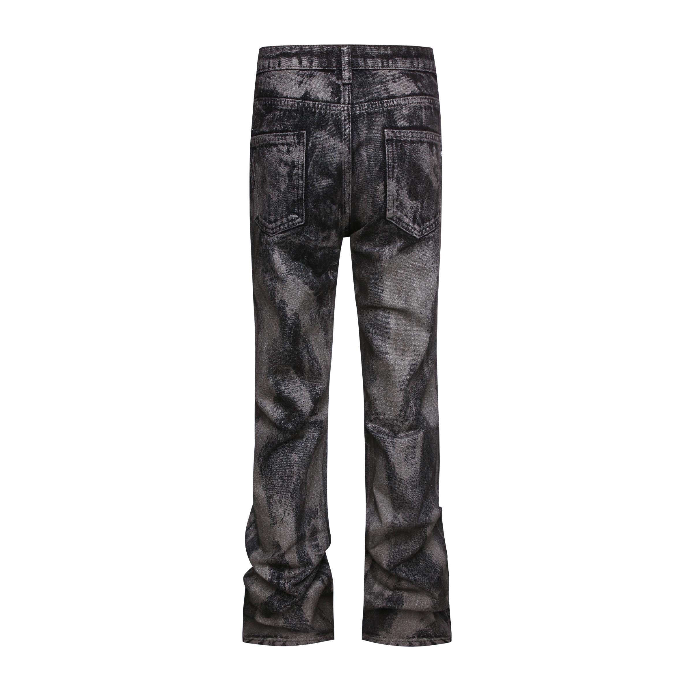 Sneakerhill Flare Denim - Distressed Grey - sneakerhillcom