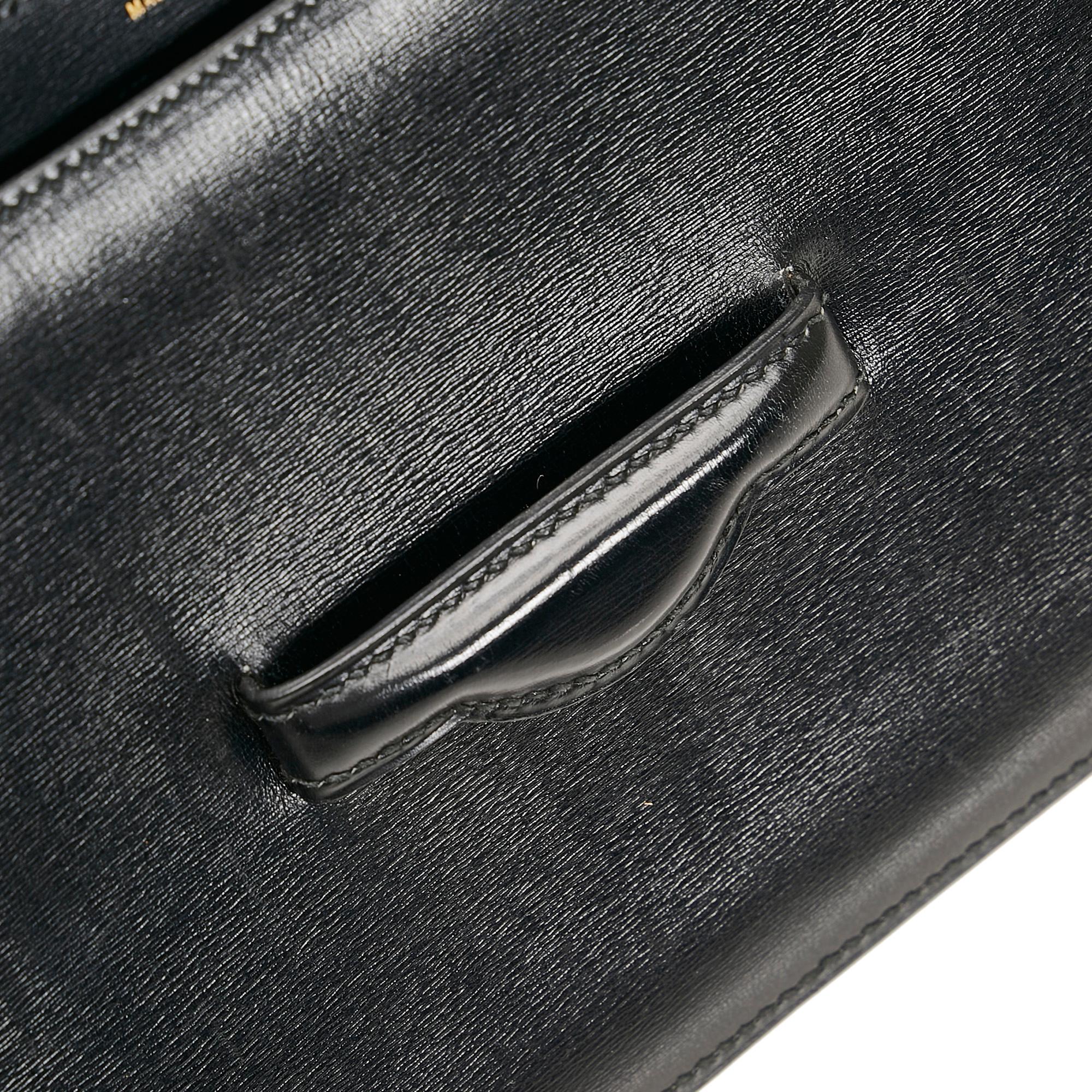 HMS Box Calf Leather Clutch Bag - sneakerhillcom