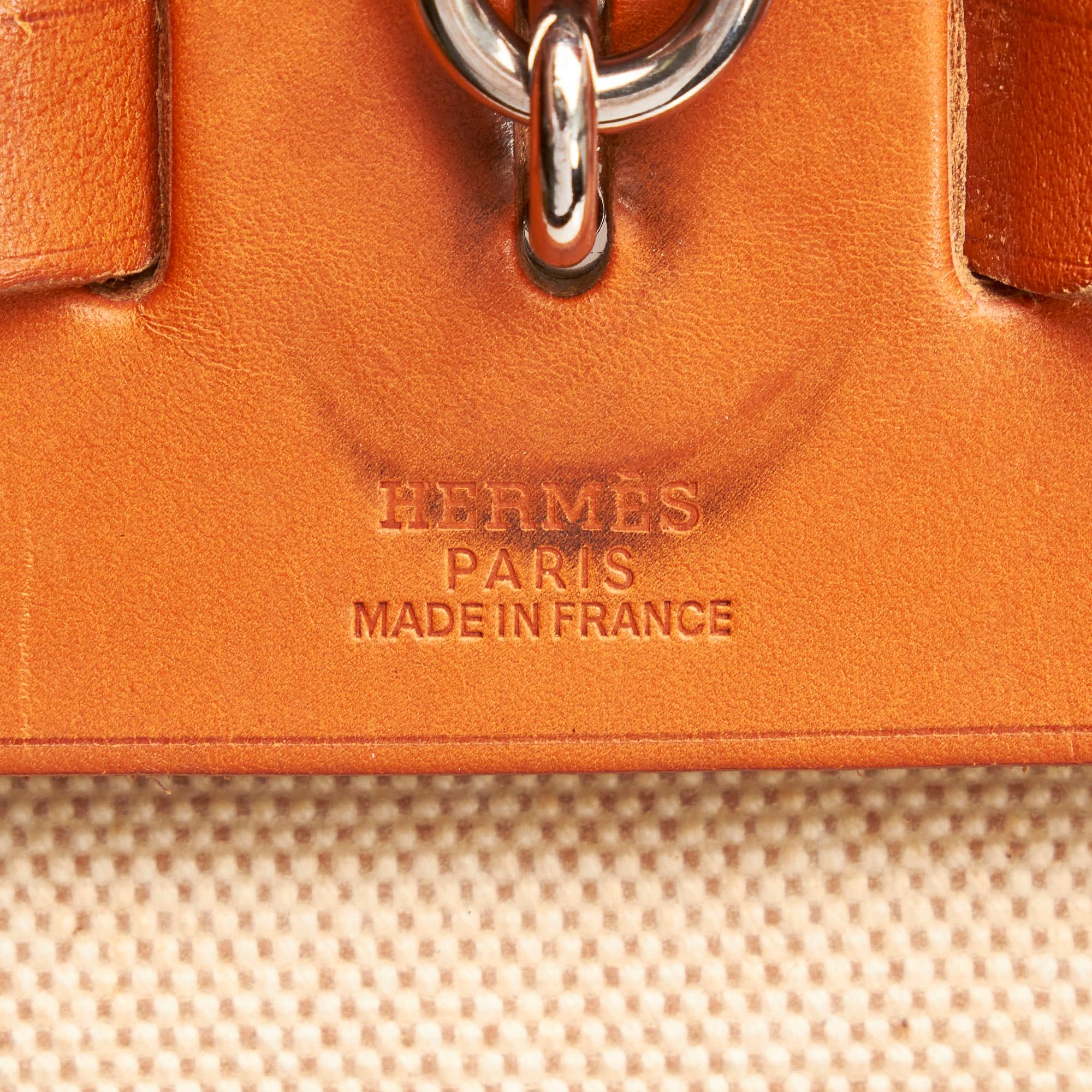 Hermes Herbag Canvas Satchel - sneakerhillcom