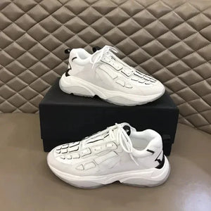 High Quality Cowhide Stitched Bone Shape Unisex Sneakers eprolo