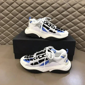 High Quality Cowhide Stitched Bone Shape Unisex Sneakers eprolo