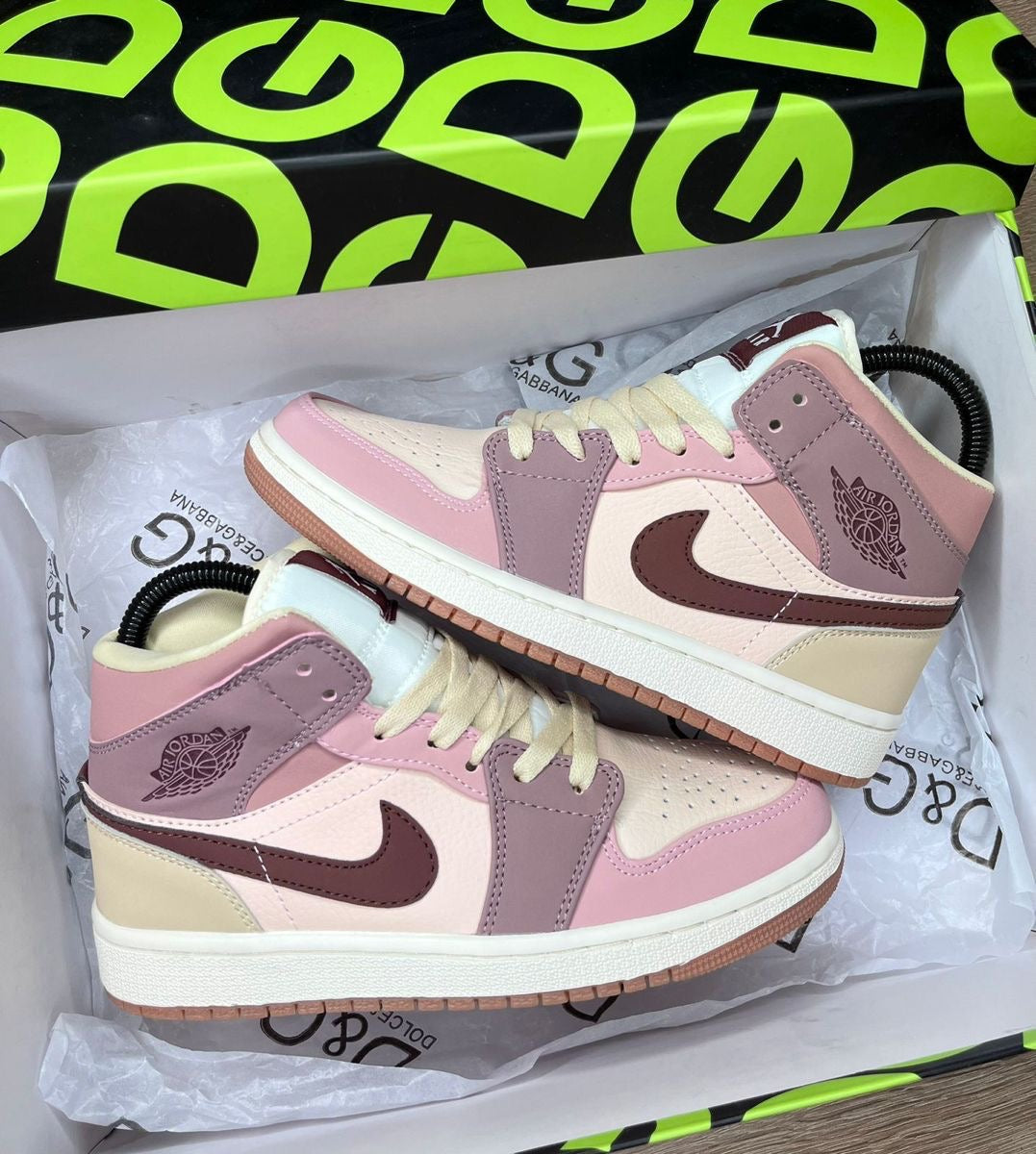 Custom Jordan 1 Mid SE Dark Pony Smoky Mauve DO7440-821 - sneakerlandnet