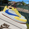 Custom Travis Scott x Air Jordan 1 Low “Canary” DZ4137-700 - sneakerhillcom