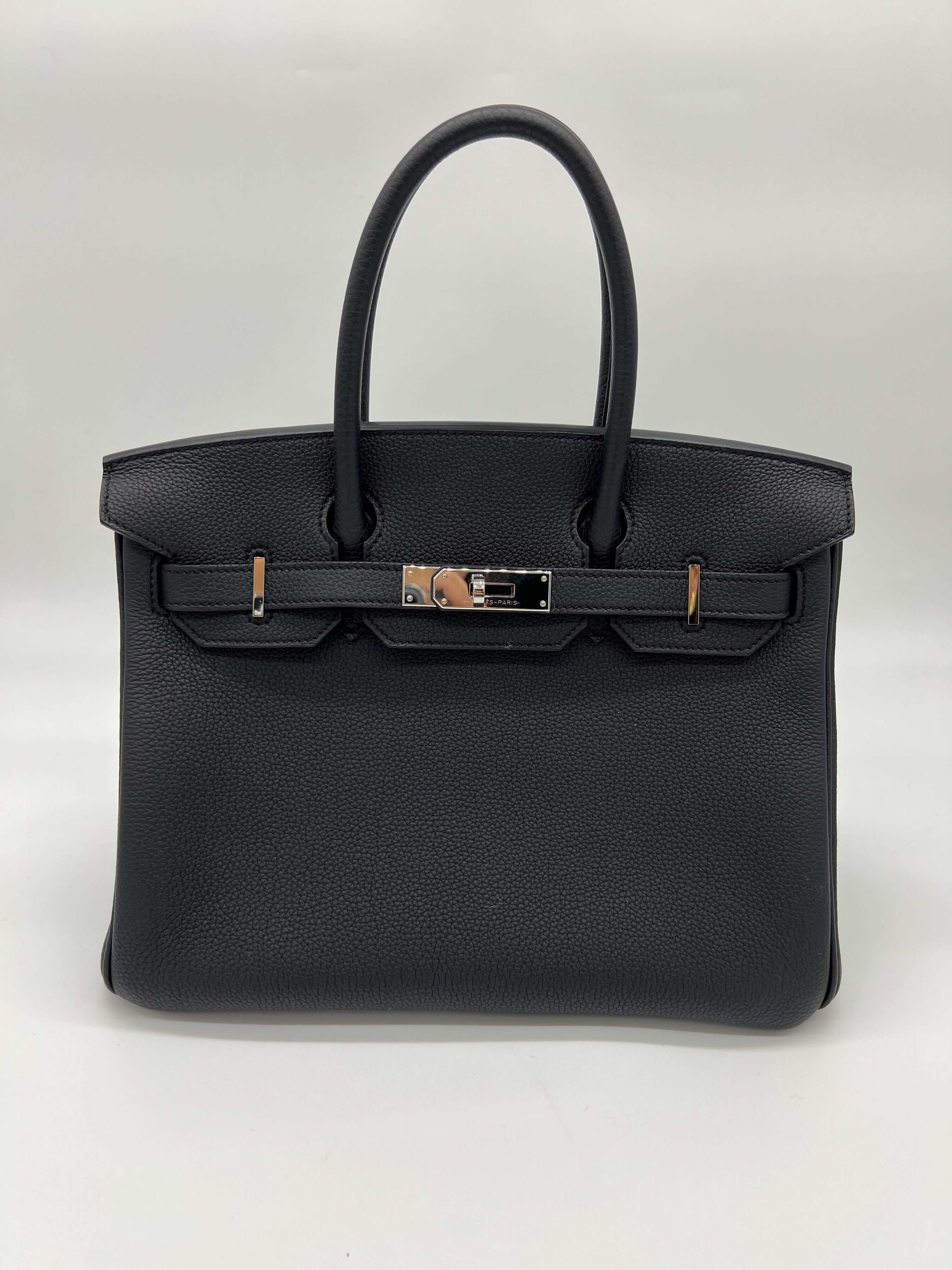 HRMS Birkin 30 Noir Togo Palladium Hardware - sneakerhillcom