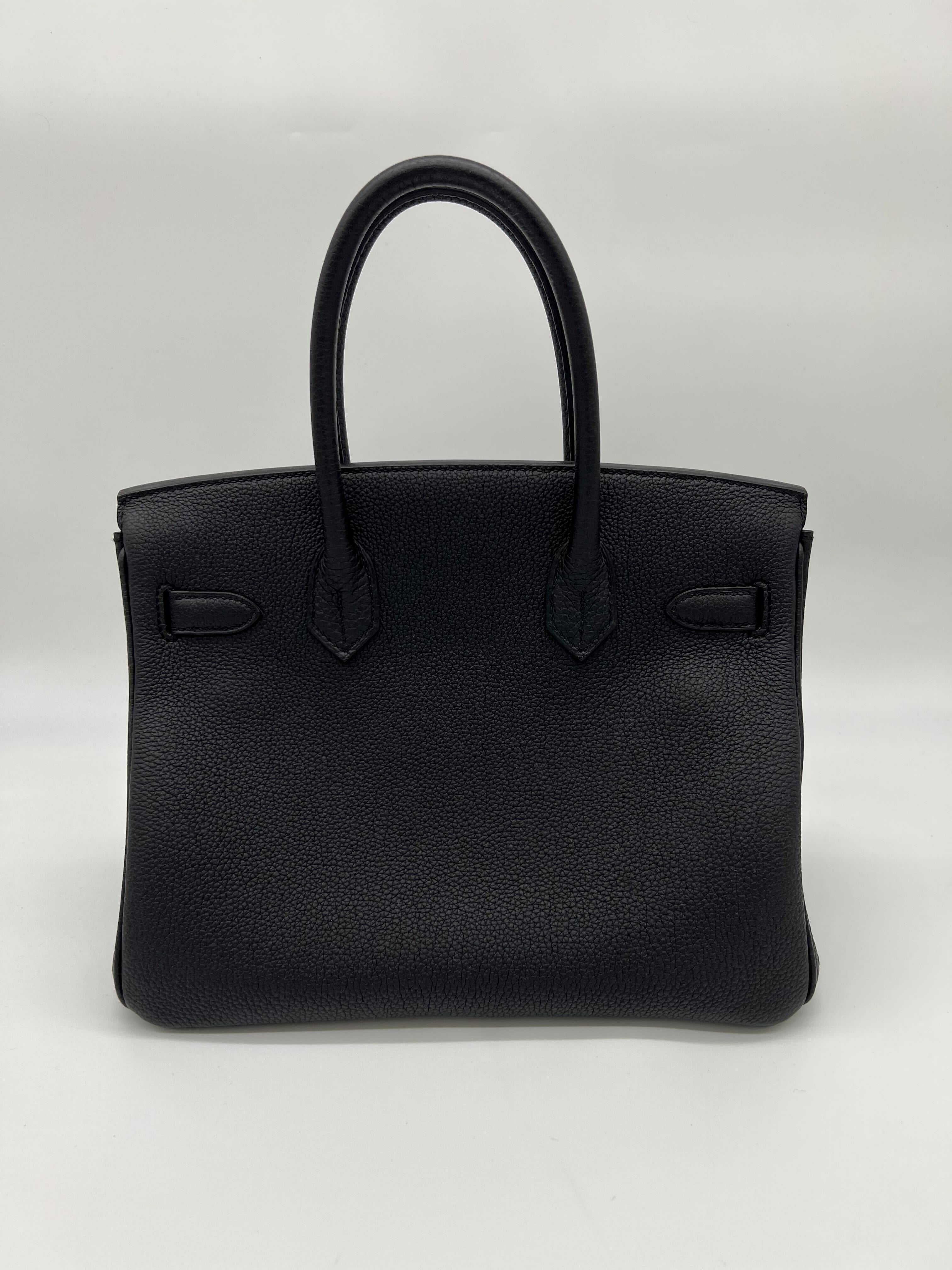 HRMS Birkin 30 Noir Togo Palladium Hardware - sneakerhillcom