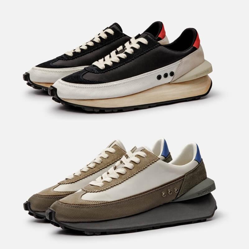 INFINIT Maden Retroflex bumper - Vintage Retro jogging Sneakers - sneakerhillcom