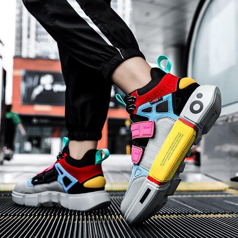 Sneakerhill 'Blaze Chromatic' Sneakers Colorful High top Sneakers - sneakerhillcom