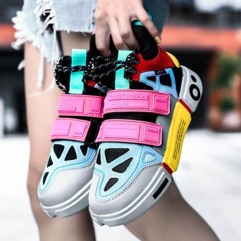Sneakerhill 'Blaze Chromatic' Sneakers Colorful High top Sneakers - sneakerhillcom
