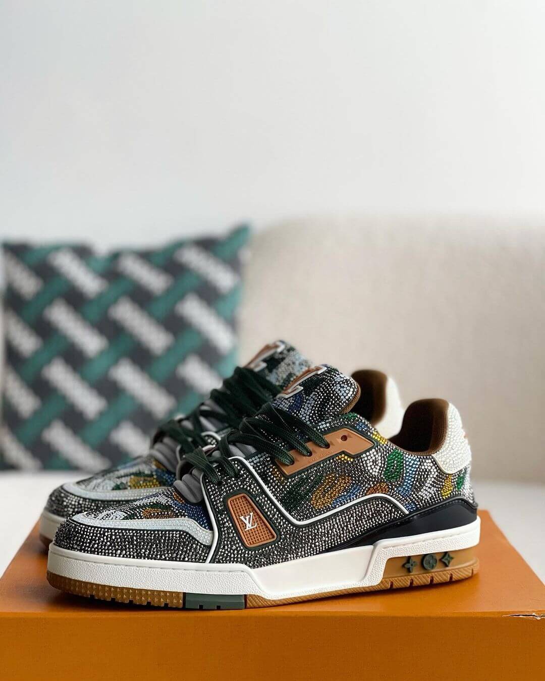 LV Custom Trainer sneakers - sneakerhillcom