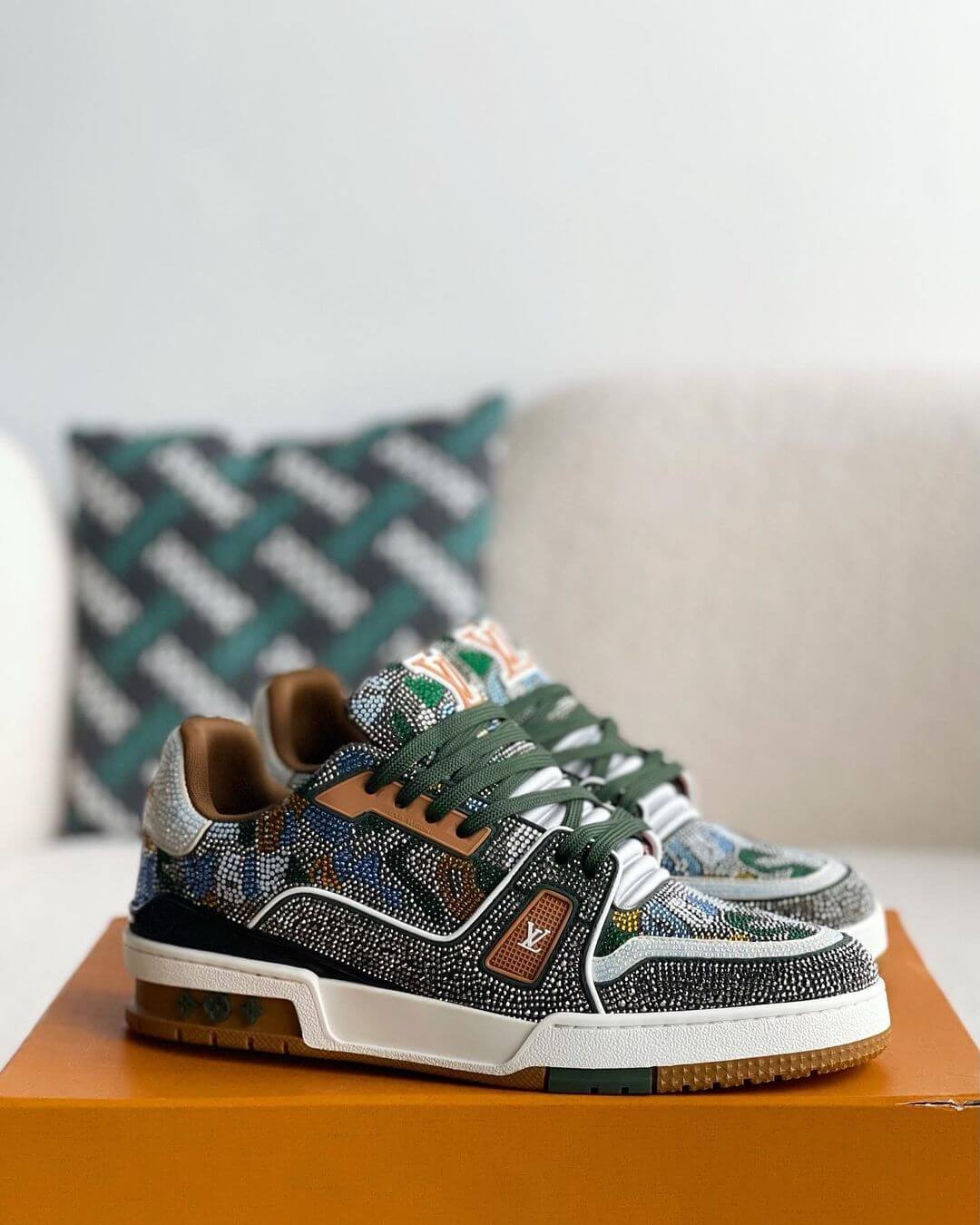 LV Custom Trainer sneakers - sneakerhillcom