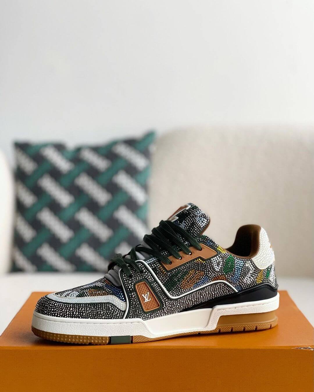 LV Custom Trainer sneakers - sneakerhillcom