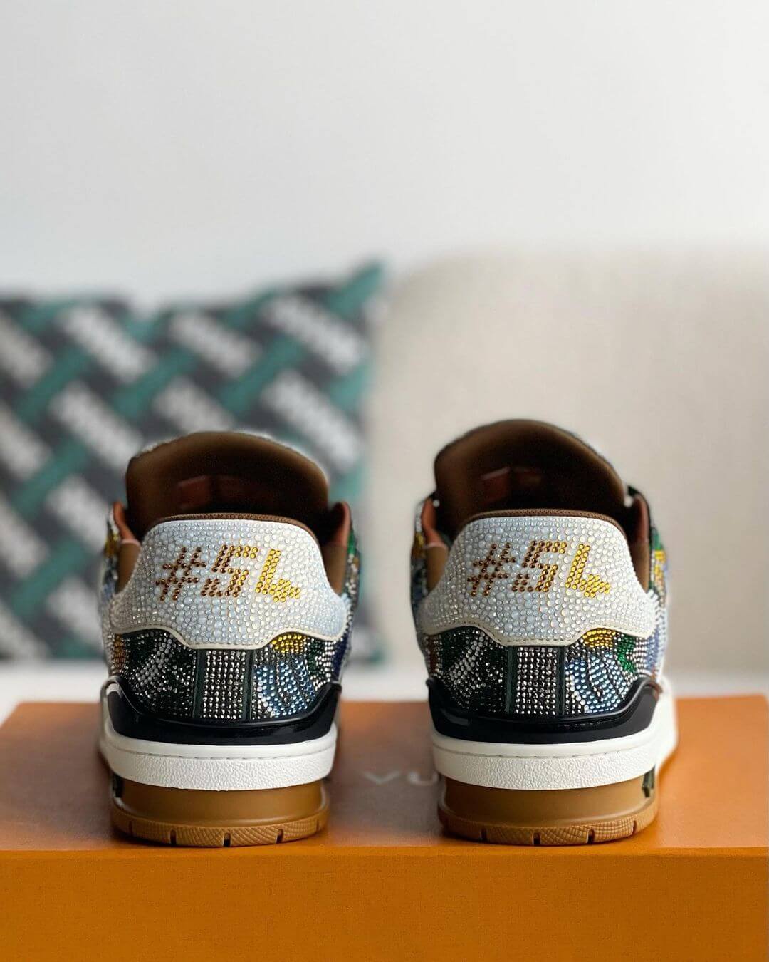 LV Custom Trainer sneakers - sneakerhillcom