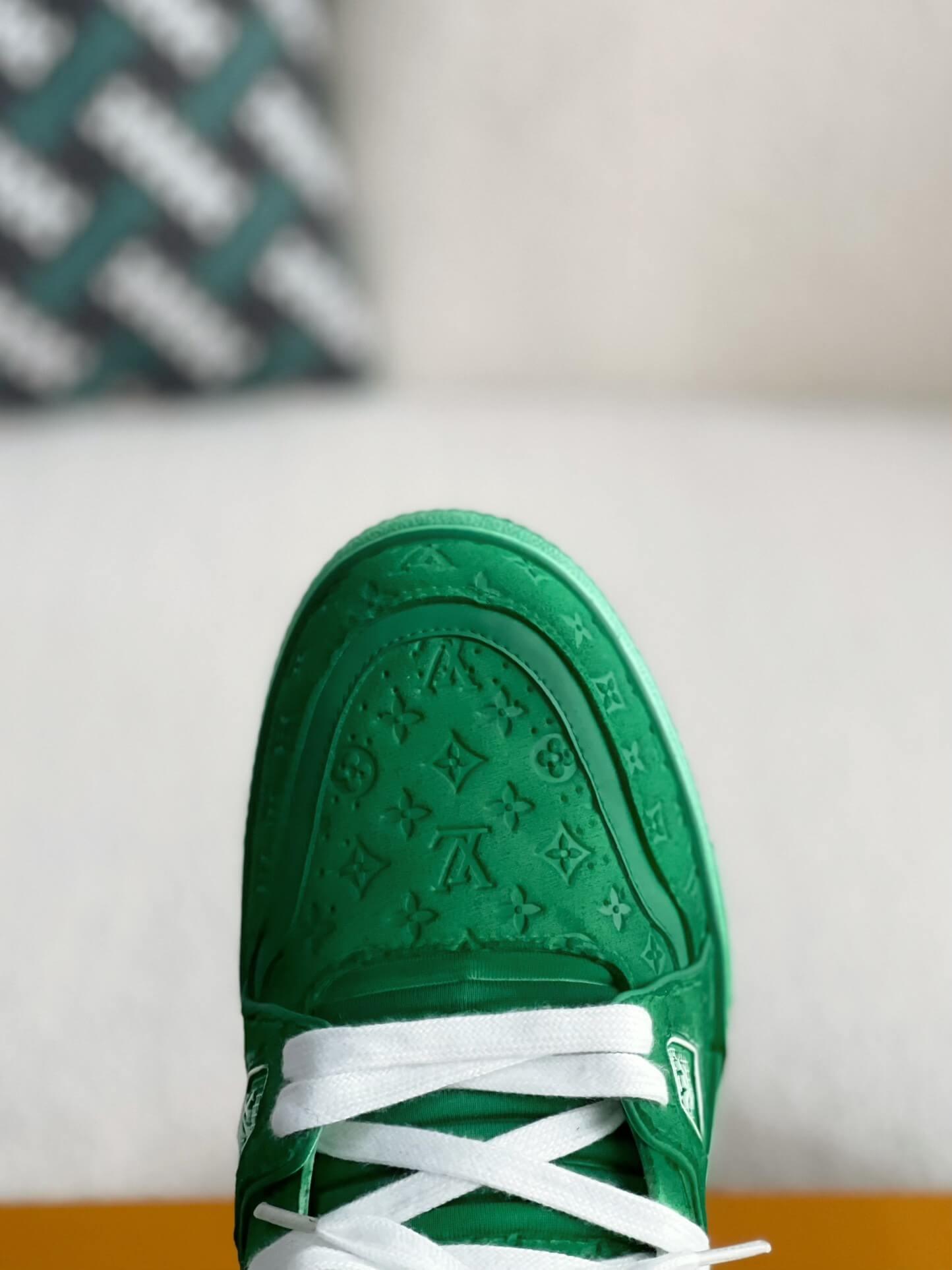 Louis Vuitton LV Trainer #54 Faded Green Sneaker - sneakerhillcom