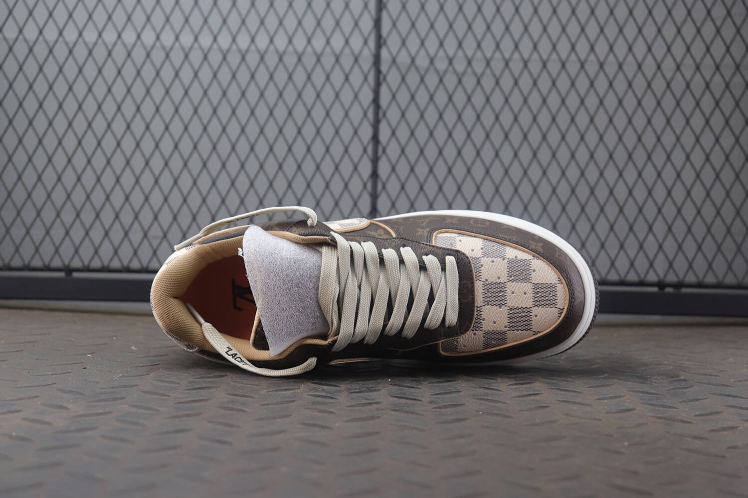 LV X AF1 Low Trainer Brown Monogram Sneakers