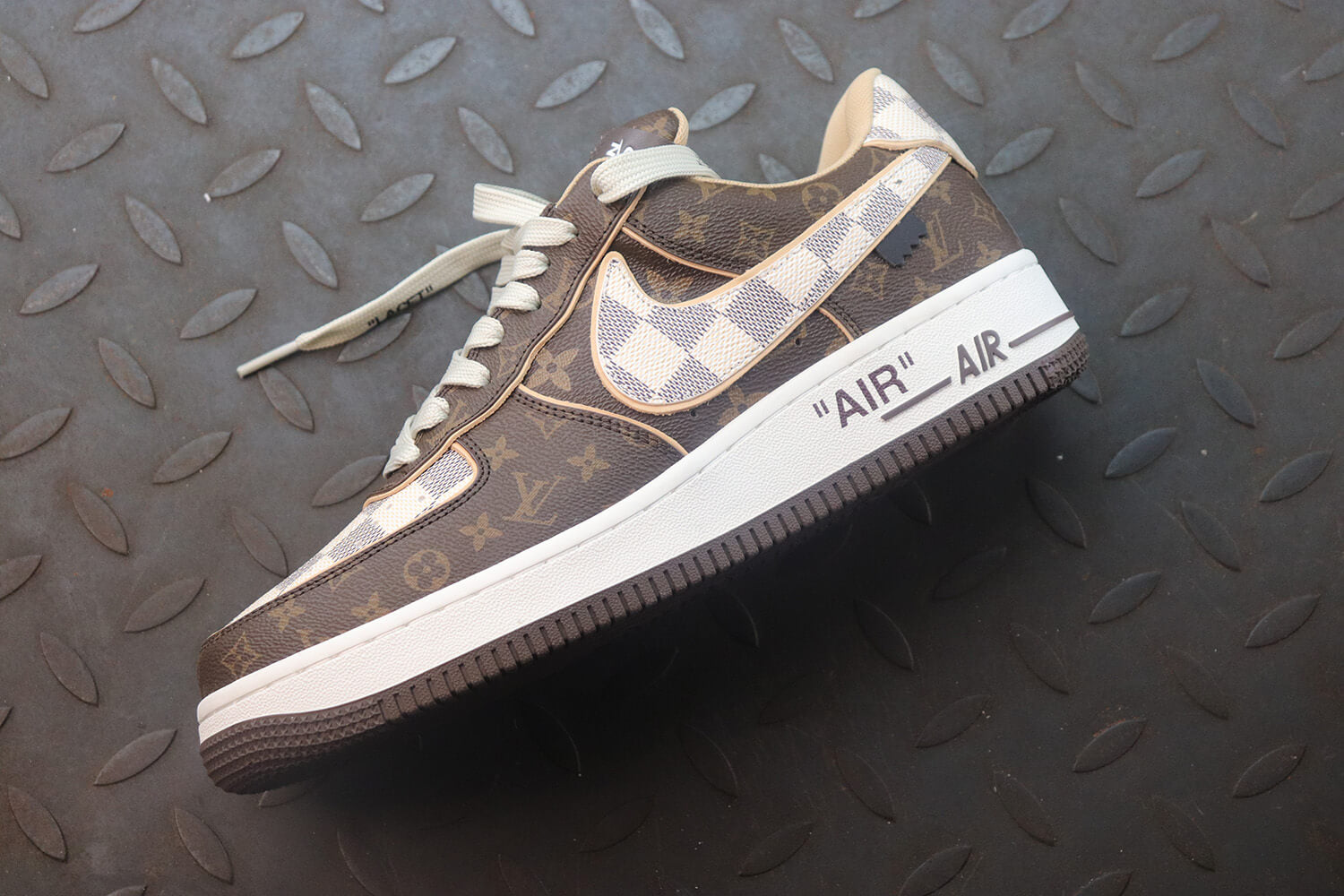 LV X AF1 Low Trainer Brown Monogram Sneakers