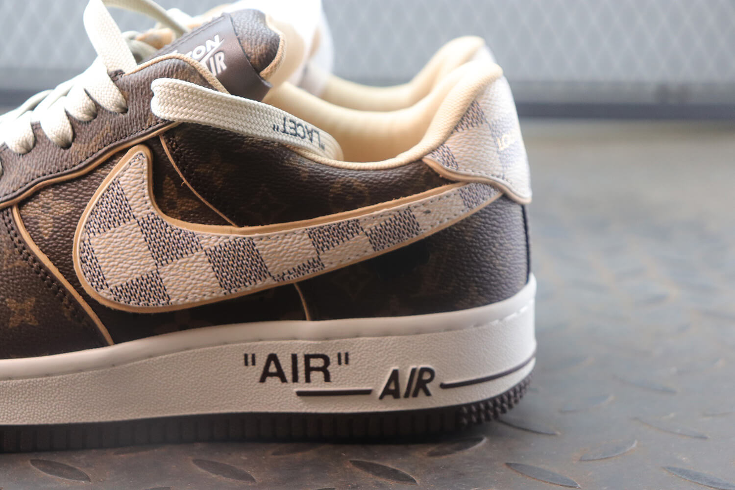 LV X AF1 Low Trainer Brown Monogram Sneakers