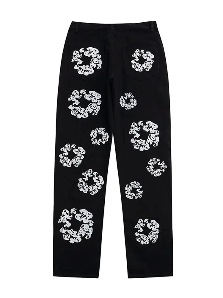 Sneakerhill Fashion Flower Printed Jeans P2024 eprolo