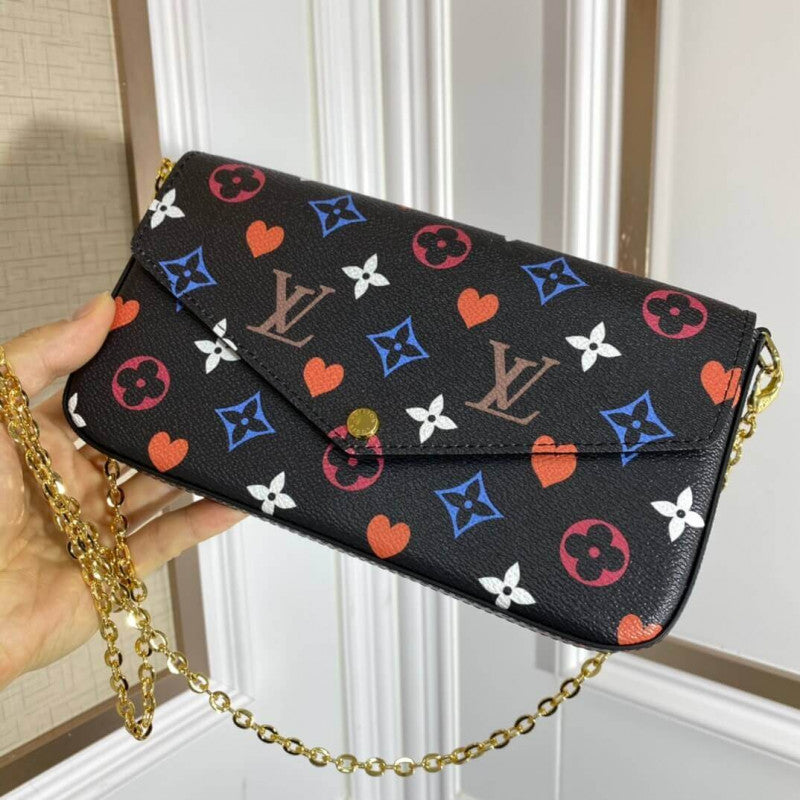 Sneakerhill Multicolor Pochette Bag Black - LUV 571