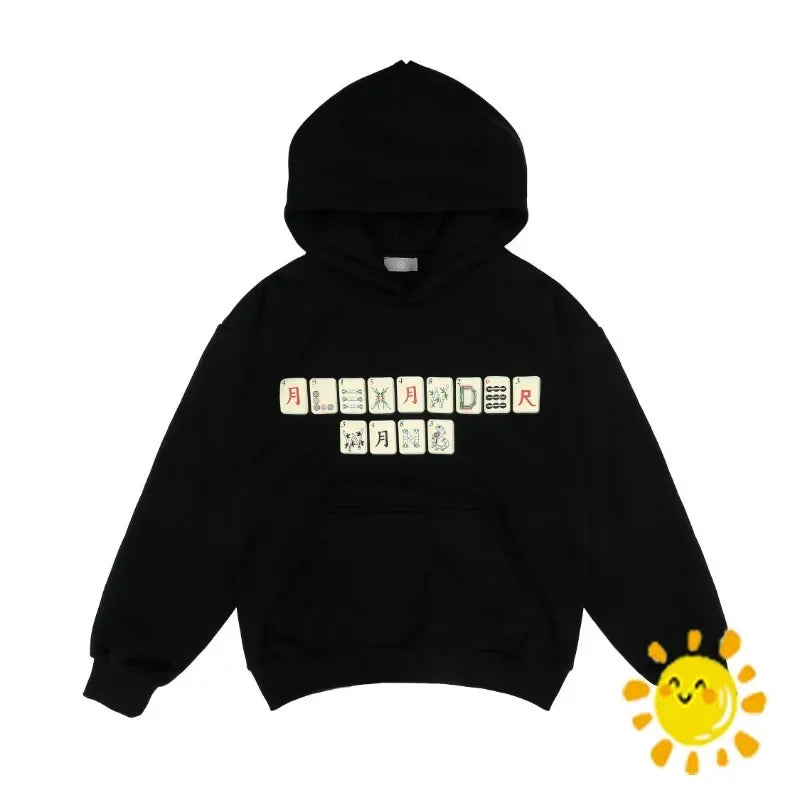 Puff Print Mahjong Hoodie eprolo