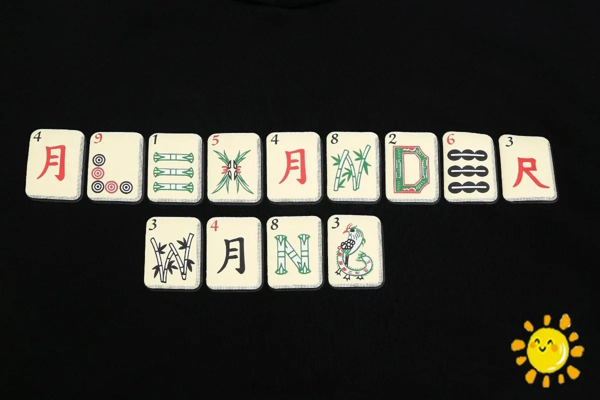 Puff Print Mahjong Hoodie eprolo