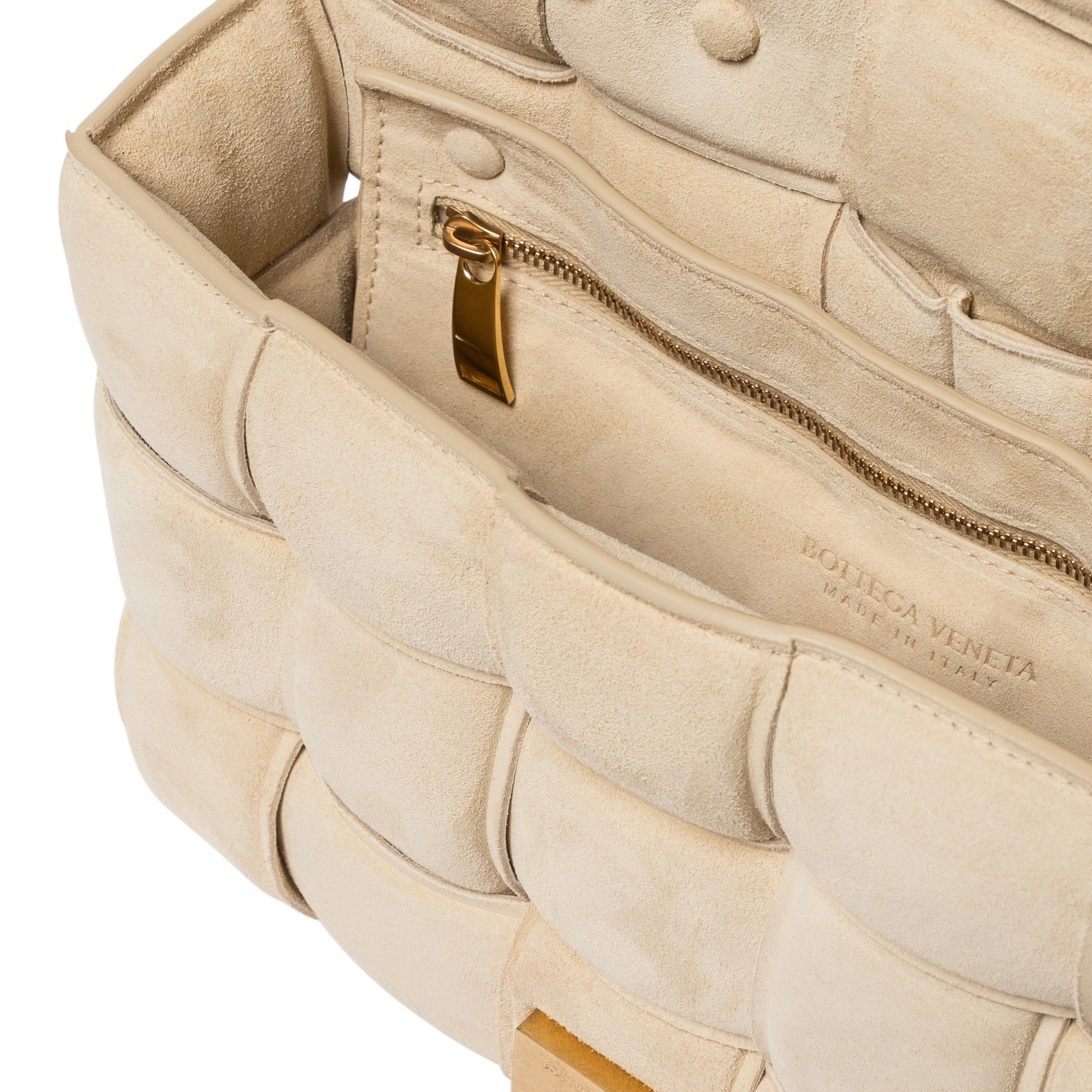 Sneakerhill - Suede Shoulder Bag Beige - sneakerhillcom