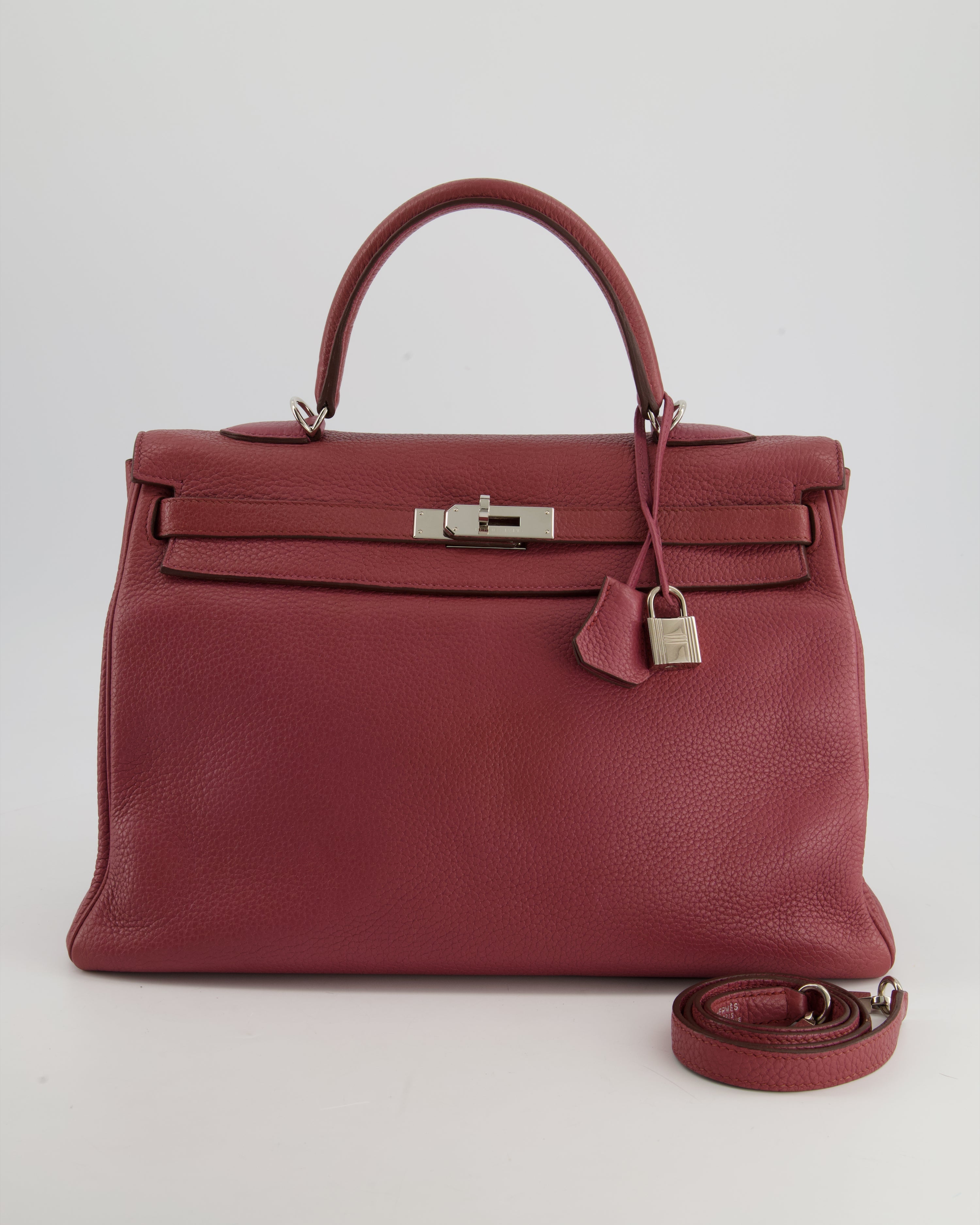 Kelly Bag 35cm in Bois De Rose Togo Leather With Palladium Hardware Kilta bags