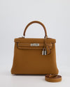 *RARE* Hermes Kelly Bag 25cm in Gold with Togo Leather and Palladium Hardware - sneakerlandnet