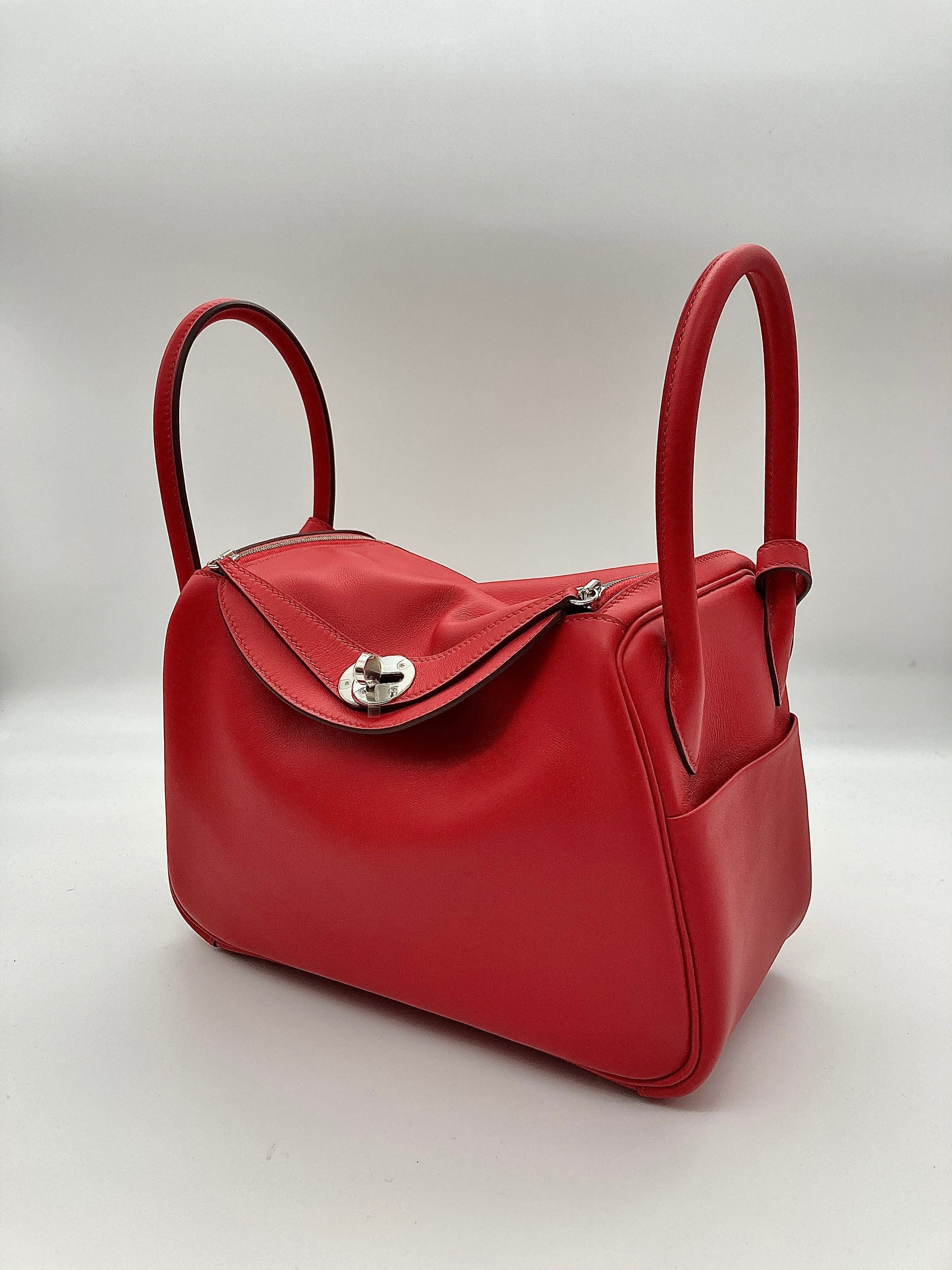 Lindy 26 Verso Swift Calfskin Rouge de Coeur/Rouge Piment PHW Kilta bags