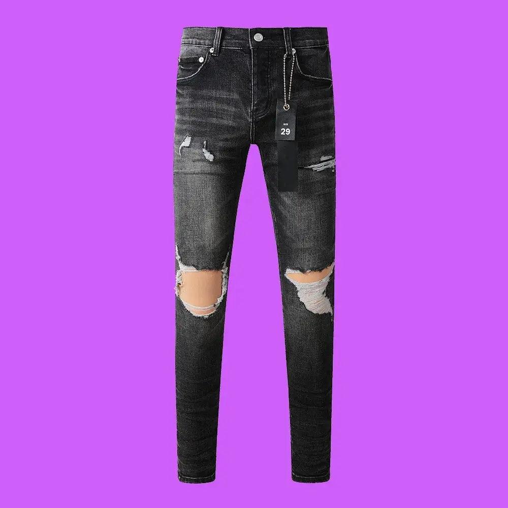 Premium Brand PRPL Roca Jeans Black Tag P003 - sneakerhillcom