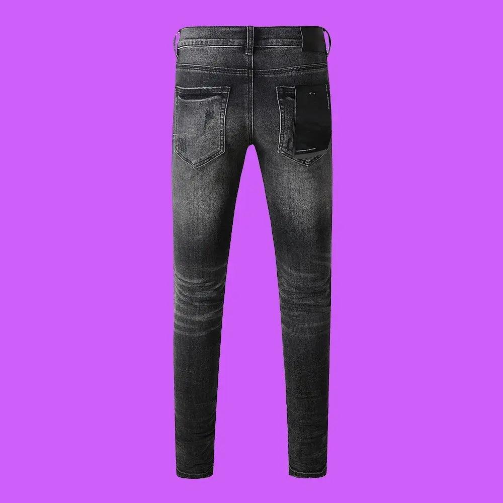 Premium Brand PRPL Roca Jeans Black Tag P003 - sneakerhillcom