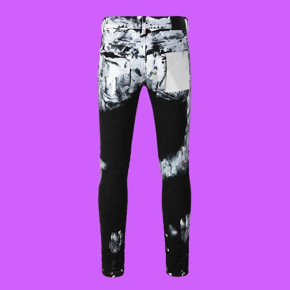 Premium Brand PRPL Roca Jeans Black Tag P004 - sneakerhillcom