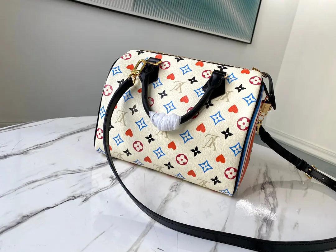 SO - New Fashion Women's Bags LUV Speedy Bandoulière Nicolas Ghesquière Game On Monogram A052 - sneakerhillcom