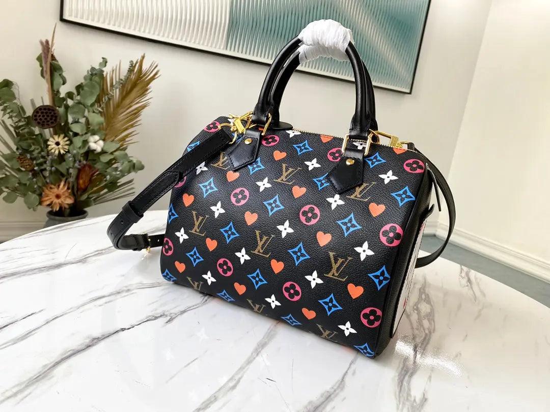 SO - New Fashion Women's Bags LUV Speedy Bandoulière Nicolas Ghesquière Game On Monogram A053 - sneakerhillcom