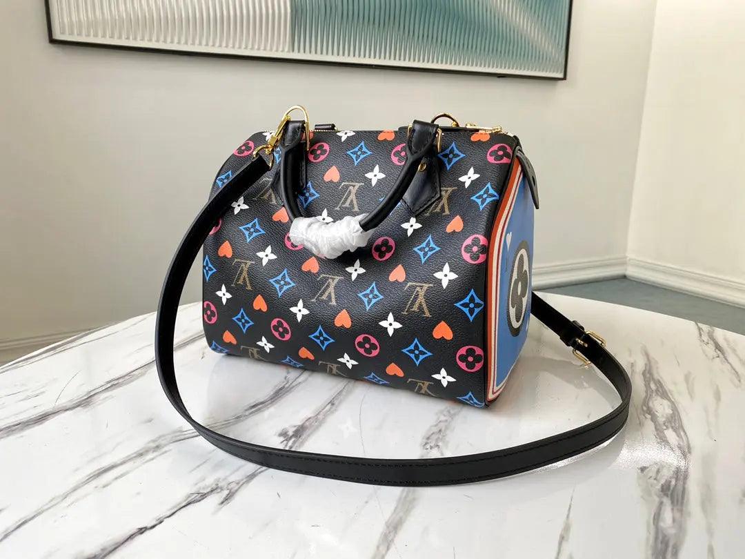 SO - New Fashion Women's Bags LUV Speedy Bandoulière Nicolas Ghesquière Game On Monogram A053 - sneakerhillcom