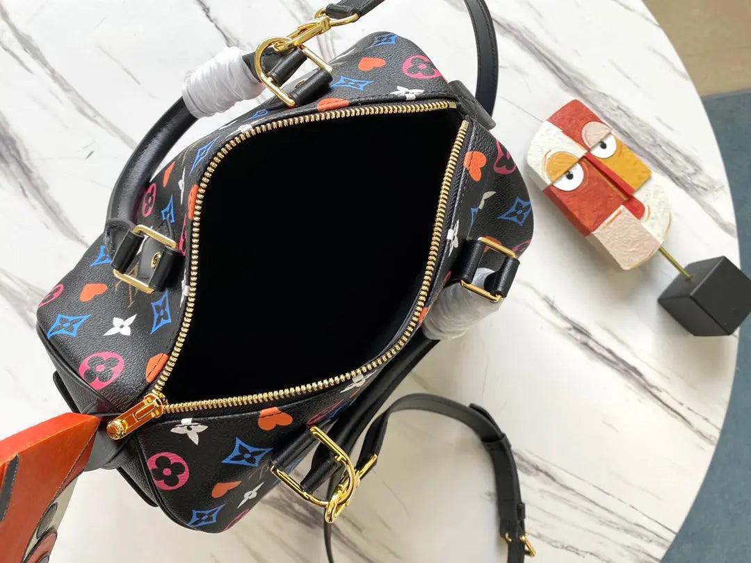 SO - New Fashion Women's Bags LUV Speedy Bandoulière Nicolas Ghesquière Game On Monogram A053 - sneakerhillcom