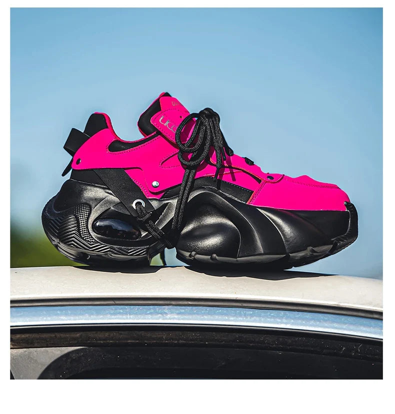 Woman pink shoes Aletha R Chunky sneakers - sneakerhillcom