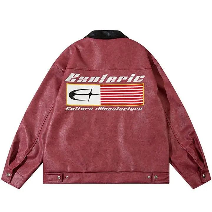 Sneakerhill® American Style PU Leather Jacket - sneakerhillcom