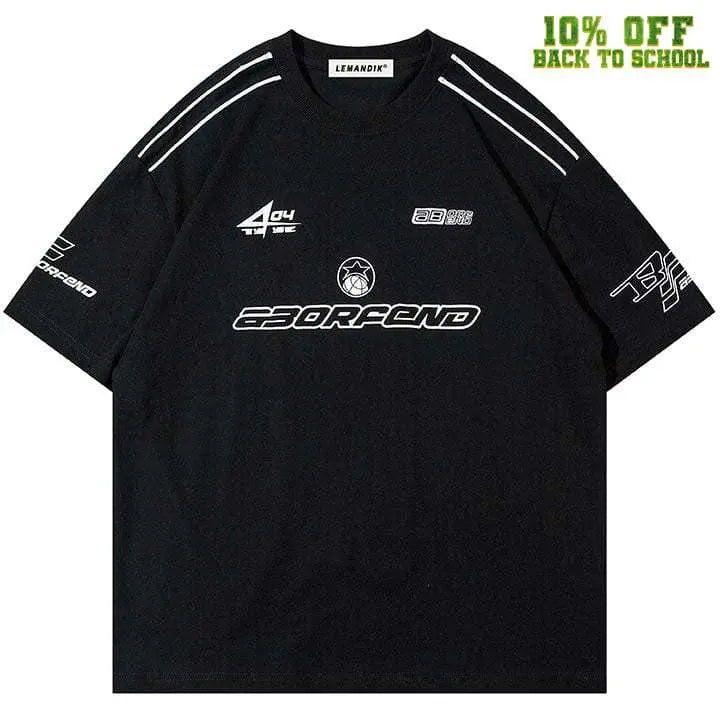 Sneakerhill® Causal Sporty Jersey T-Shirt - sneakerhillcom