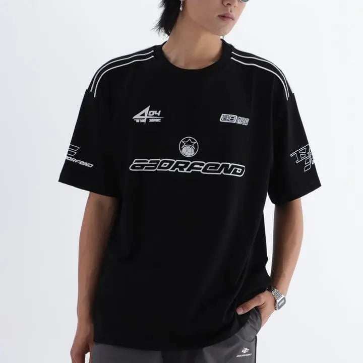 Sneakerhill® Causal Sporty Jersey T-Shirt - sneakerhillcom