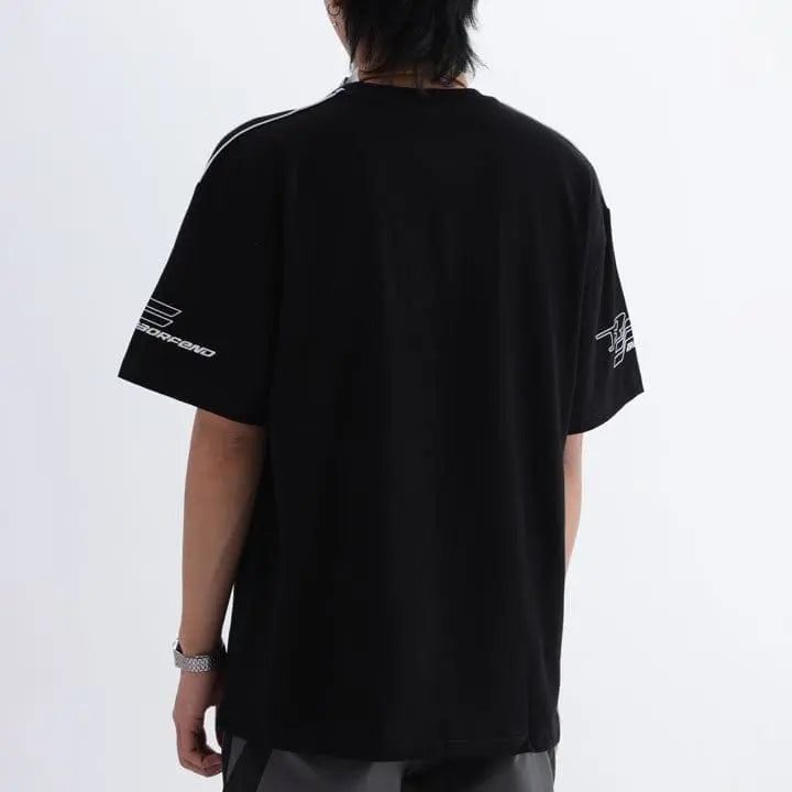 Sneakerhill® Causal Sporty Jersey T-Shirt - sneakerhillcom