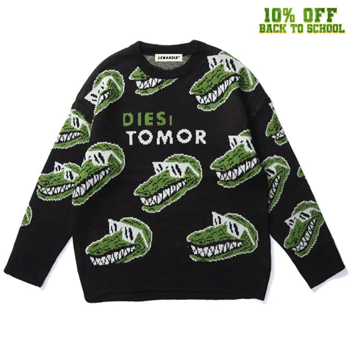 Sneakerhill® Cozy Knit Sweater Full Crocodile Sneakerhill