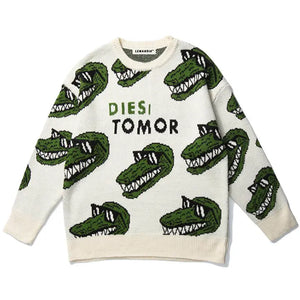 Sneakerhill® Cozy Knit Sweater Full Crocodile Sneakerhill