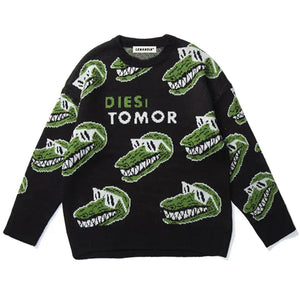 Sneakerhill® Cozy Knit Sweater Full Crocodile Sneakerhill