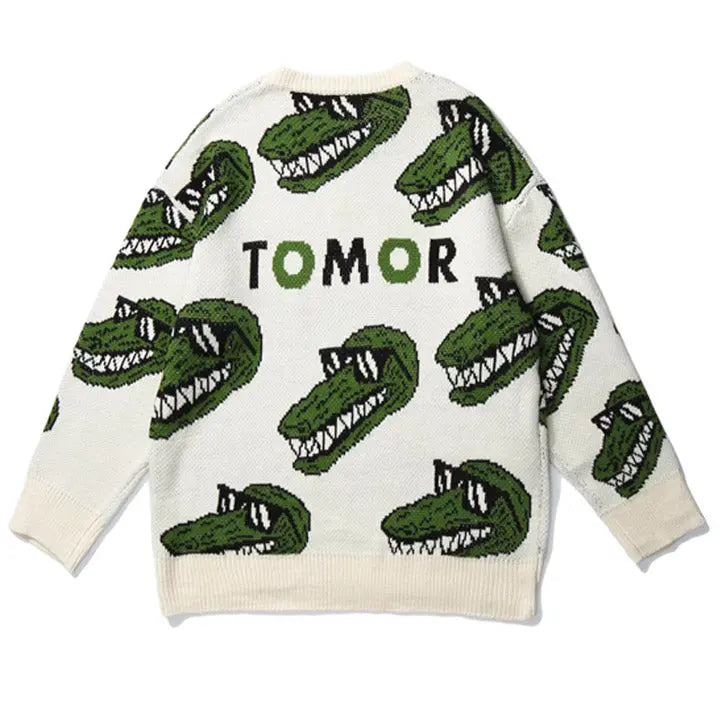 Sneakerhill® Cozy Knit Sweater Full Crocodile Sneakerhill