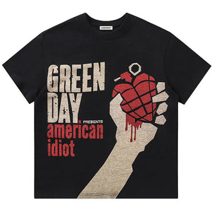 Sneakerhill® Dark Style T-shirt GREEN DAY - sneakerhillcom