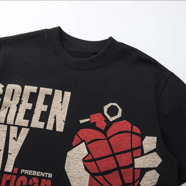 Sneakerhill® Dark Style T-shirt GREEN DAY - sneakerhillcom