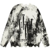 Sneakerhill® Dark Washed Ripped Sweater Nail Print - sneakerhillcom