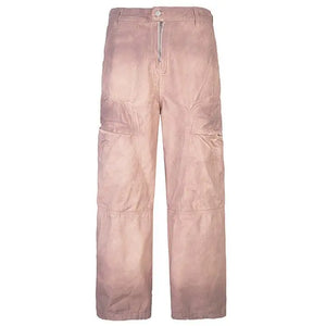 Sneakerhill® Faded Wide Leg Cargo Pants - sneakerhillcom