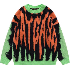 Sneakerhill® Faux Fur Sweater Tie Dye Patch - sneakerhillcom