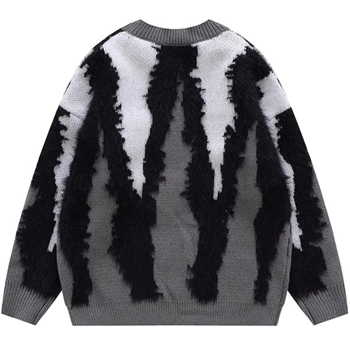 Sneakerhill® Faux Fur Sweater Tie Dye Patch - sneakerhillcom